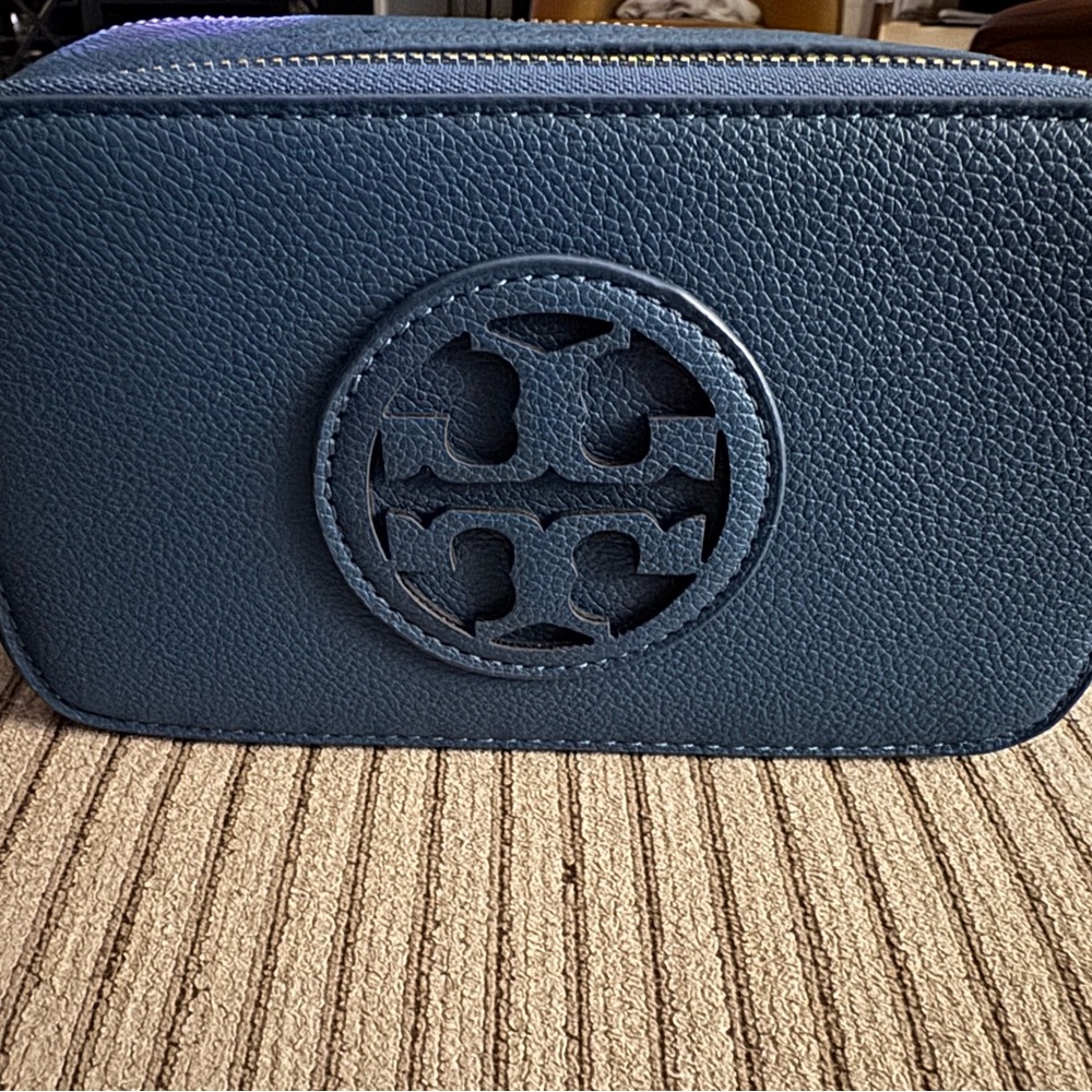 Tory Burch Dark Teal Leather Crossbody